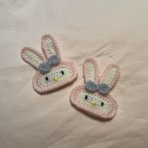 Crochet hair clip - my melody